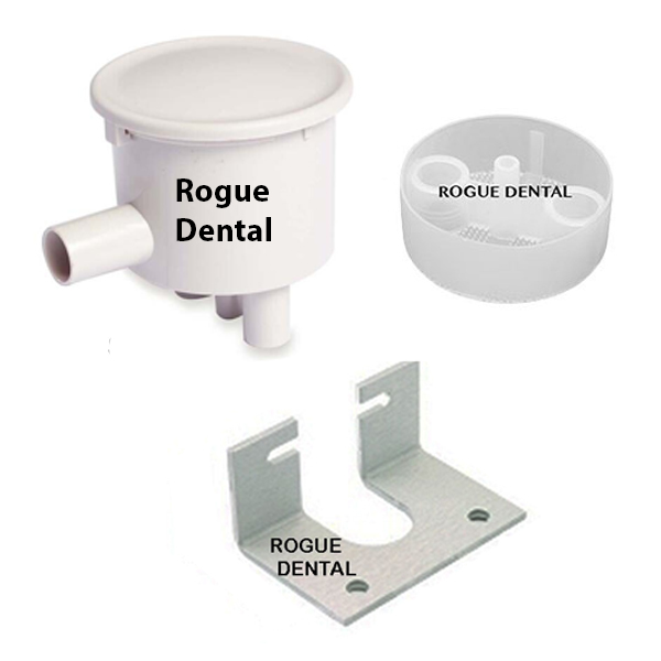 Vacuum Canister Side Port/ Dome Lid & Mounting Bracket (Adec® Style)